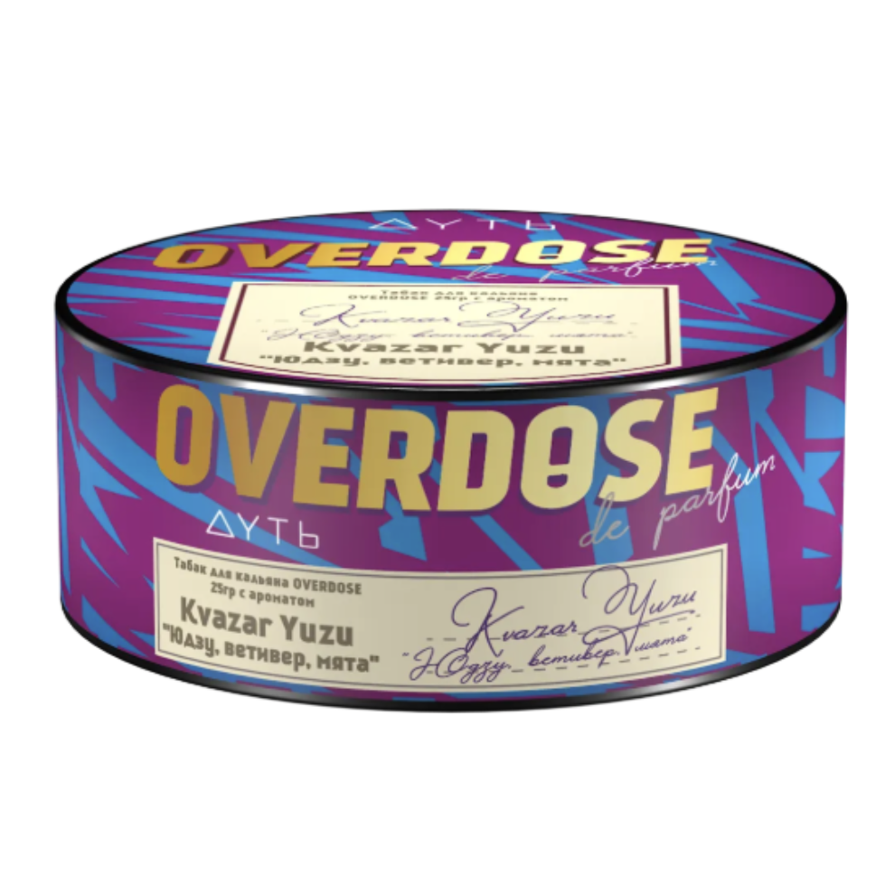 Overdose с ароматом Юдзу, ветивер, мята (Kvazar Yuzu De Parfum), 100гр.