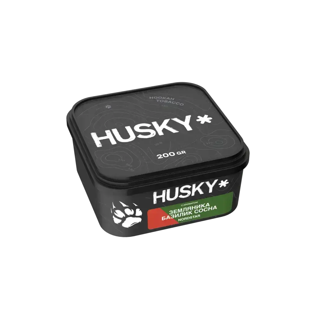 Табак Husky - Nordstar (Земляника Базилик Сосна) 200 гр.