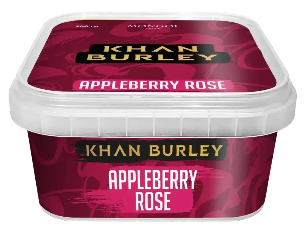 Табак Khan Burley - Яблоко Клюква Розовая Вода (Appleberry Rose) 200 гр.