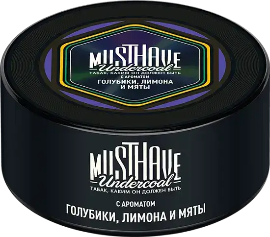 Табак Must Have - С Ароматом Голубики, Лимона и Мяты 125 гр.