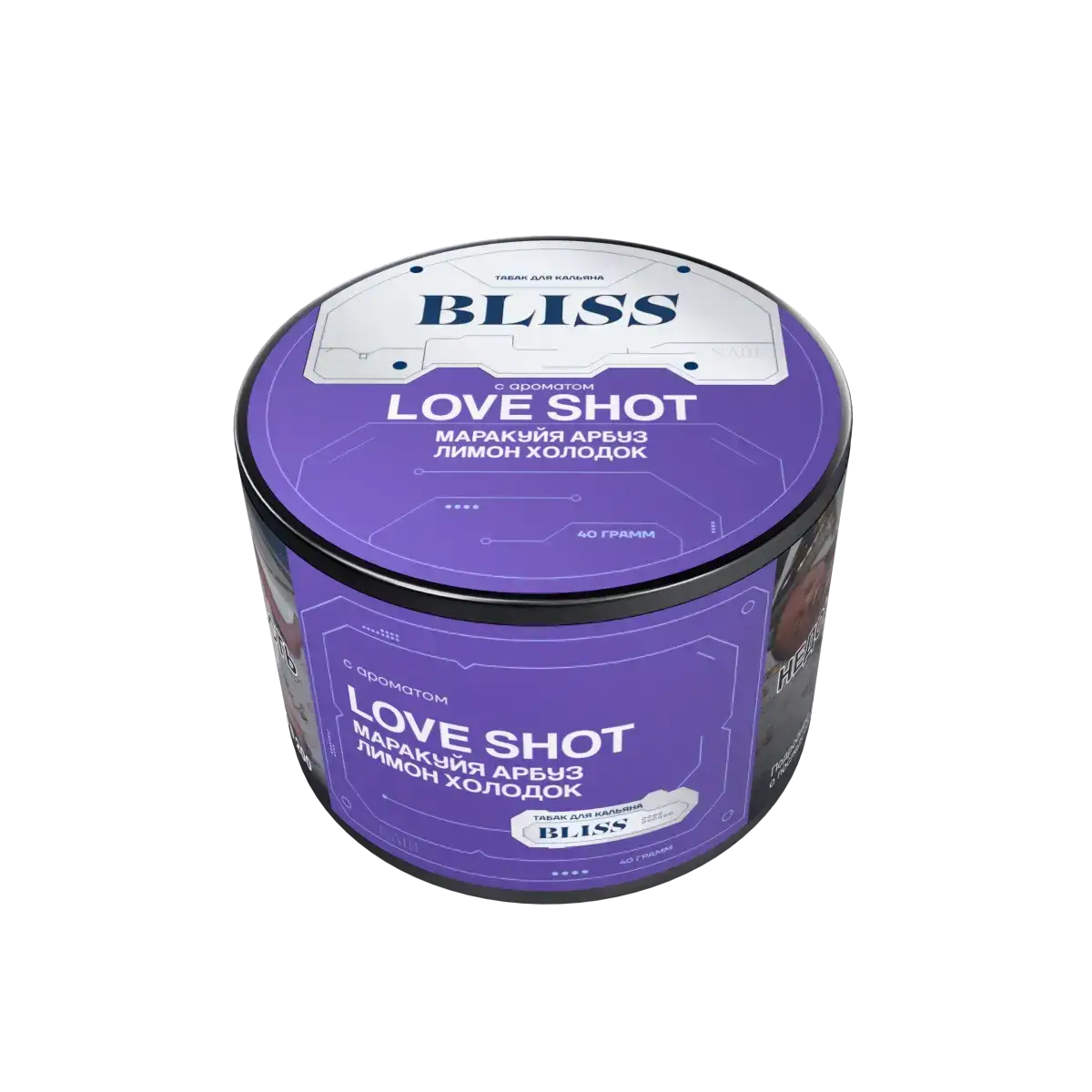 Bliss с ароматом Маракуйя,арбуз,лимон холодок(Love Shot), 40гр.