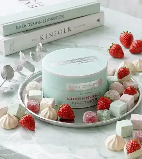 Matchline - Клубничная пастила (Клубника с яблоком и сахарной пудрой), 25 гр. МРК