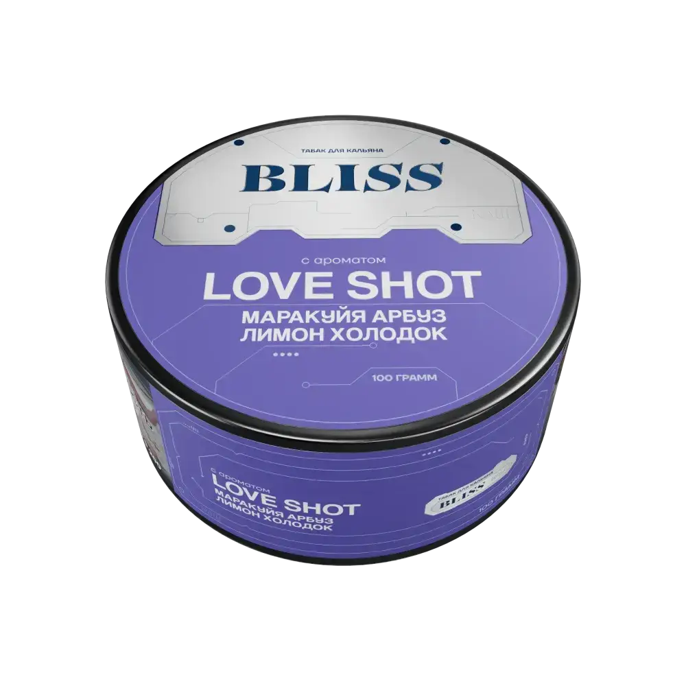 Bliss с ароматом Маракуйя арбуз лимон холодок(Love shot), 100гр.