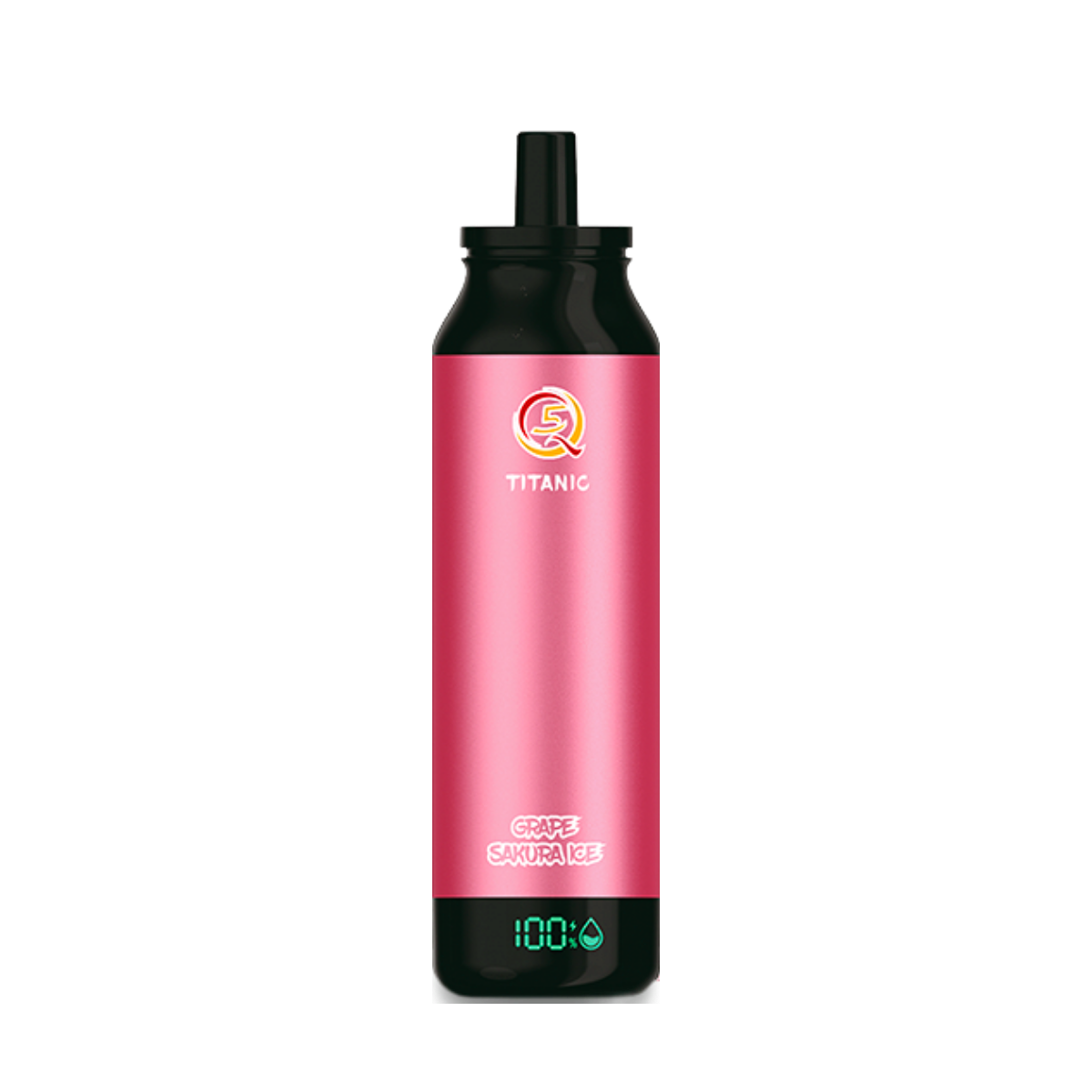 Эл. сиг. Q5 TITANIC 14000 Виноград-сакура-лёд / Grape-sakura-ice