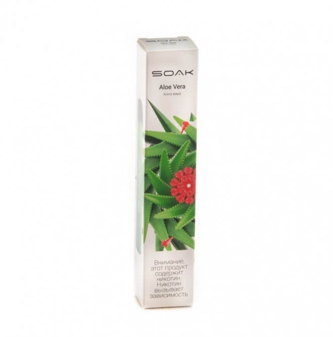 Эл. сиг. SOAK X ZERO WHITE 2200 Aloe vera / Алоэ вера 0 %