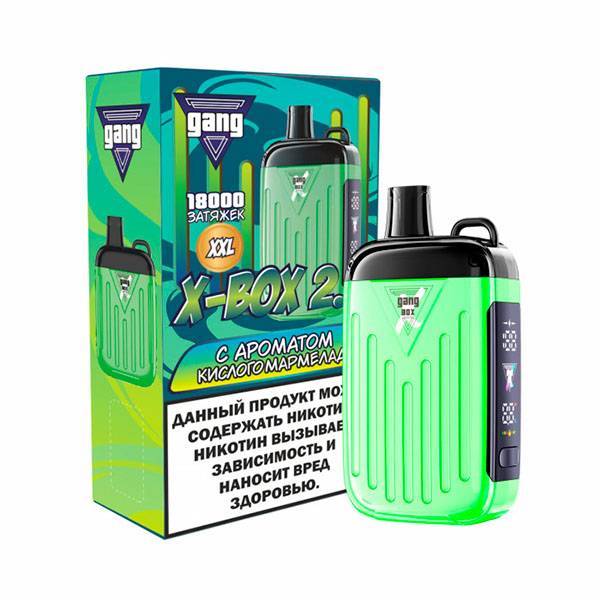 Эл. сиг. GANG X BOX 2.0 РФ (18000) Кислый мармелад 4 куб.см 2%