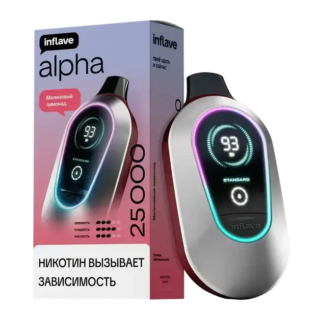 Эл. сиг. INFLAVE ALPHA 25000 Малиновый лимонад 2%