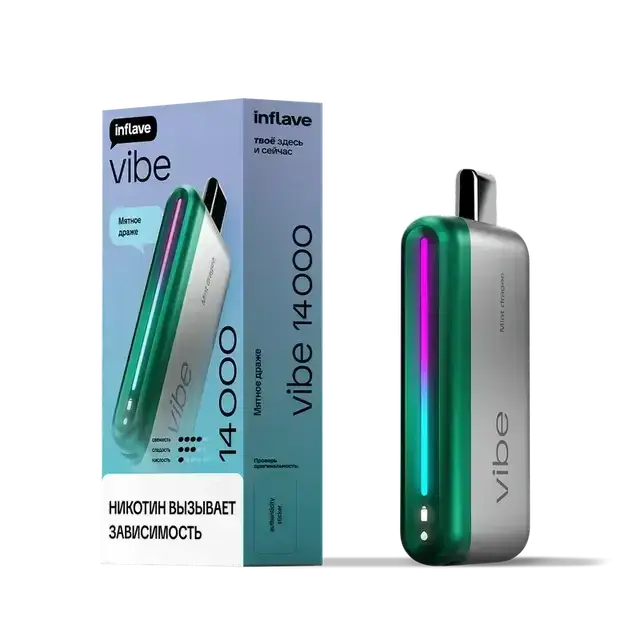 Эл. сиг. INFLAVE VIBE 14000 Мятное драже 2 %