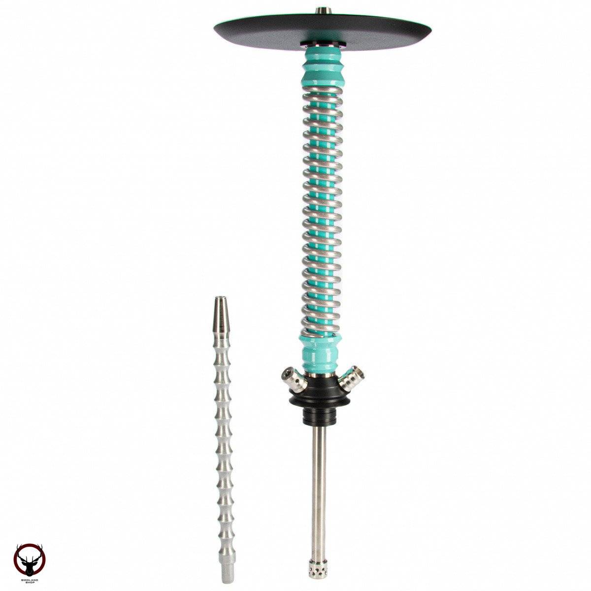 Кальян MAMAY CUSTOMS Coilovers хром-мята (грав. Лампасы) (без колбы)