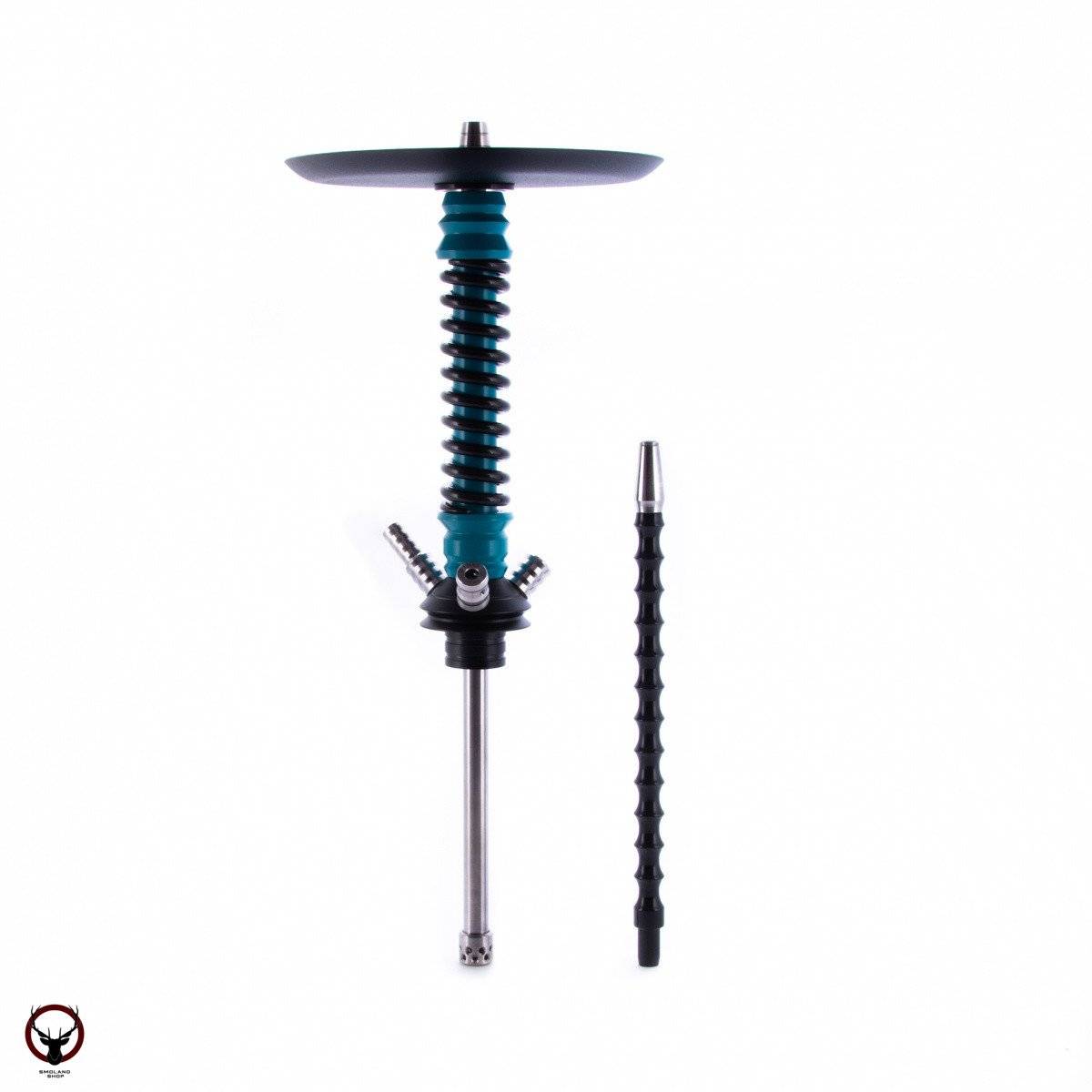 Кальян MAMAY CUSTOMS Coilovers MINI морская волна-чёрный (без колбы) гр. облака