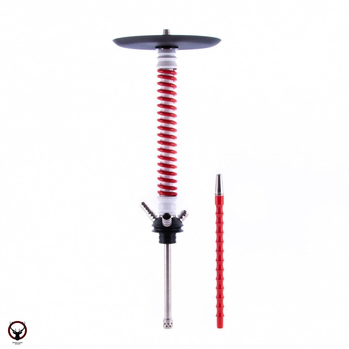 Кальян MAMAY CUSTOMS Coilovers бело-красный (без колбы)