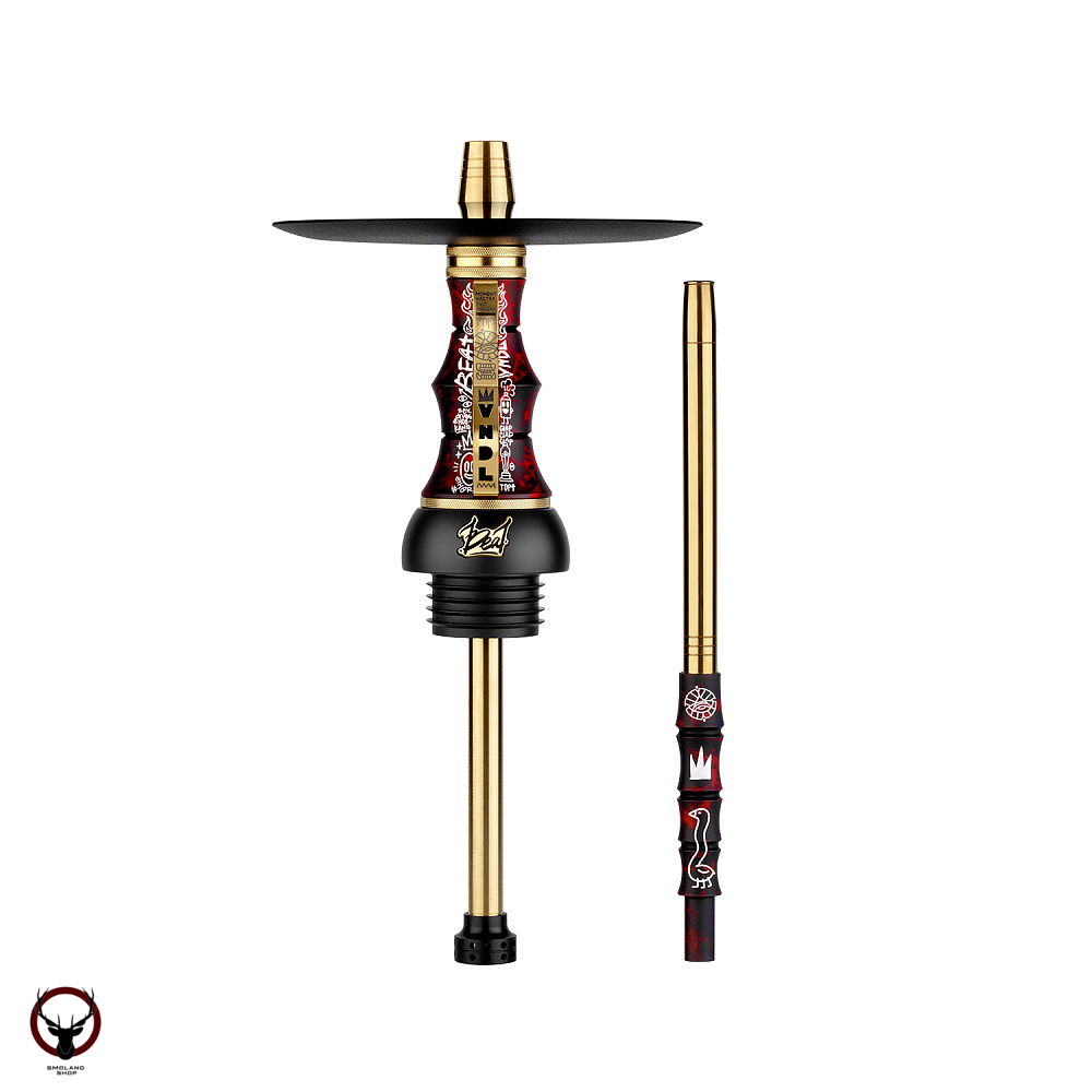 Кальян Alpha Hookah Beat Set VNDL Red (тонированная колба)