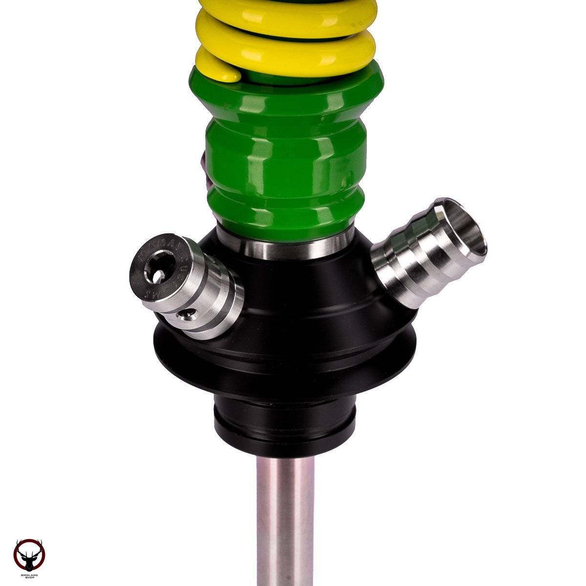 Кальян MAMAY CUSTOMS Coilovers салатово-жёлтый ф. (грав. иллюзия) (без колбы)