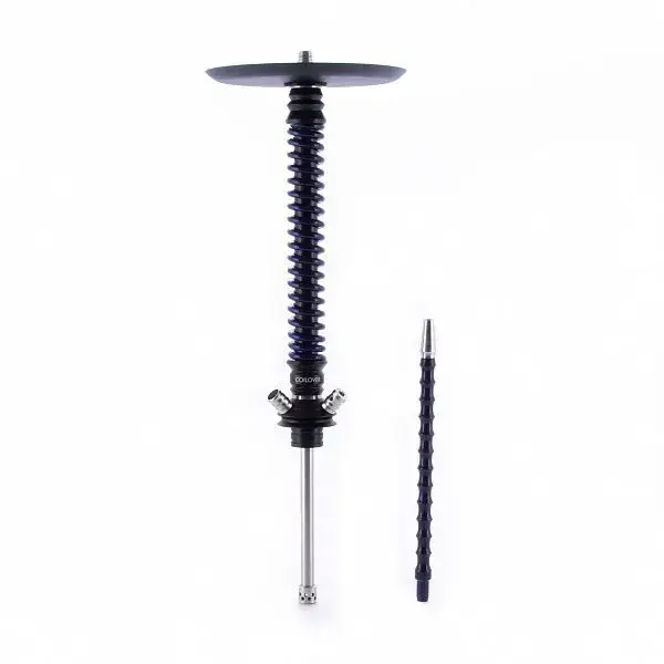 Кальян MAMAY CUSTOMS Coilovers чёрно-синий лак (грав. космос) (без колбы)