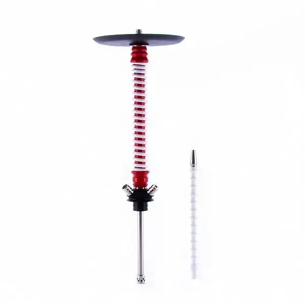 Кальян MAMAY CUSTOMS Coilovers красно-белый (грав. космос) (без колбы)