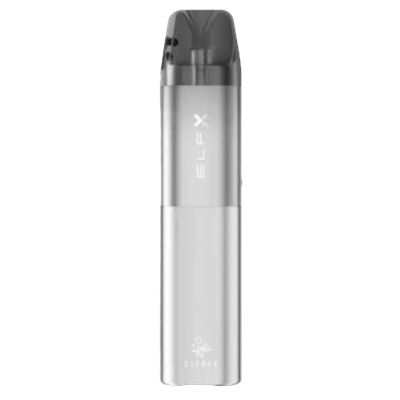 Устройство ELFBAR ELFX PRO KIT Серебристый + 2 картр. по 3мл (0,6 Ом и 0,8 Ом)