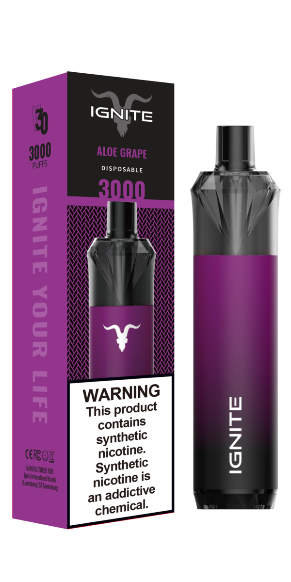 Эл. сиг. IGNITE V 30 3000 Aloe Grape/ Алоэ грейп 2 %