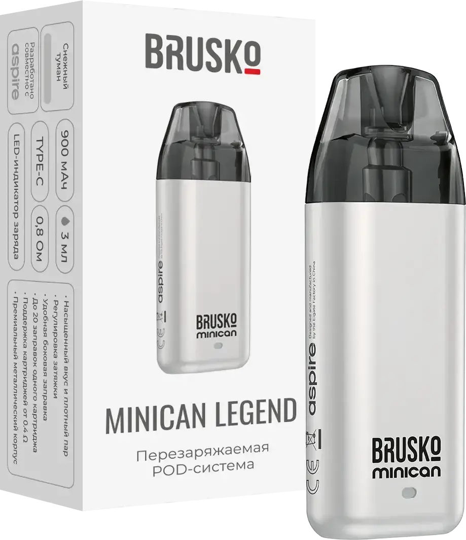 POD-система BRUSKO Minican Legend снежный туман