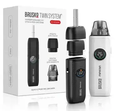 TWIN-система BRUSKO Minican Twin System черный