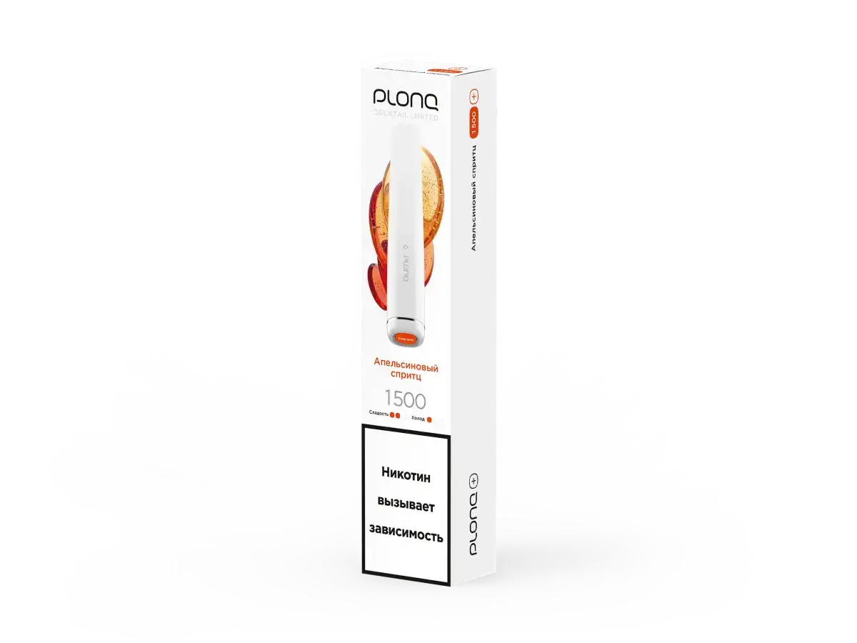 PLONQ PLUS COCTAIL Апельсиновый спритц (1500 затяжек) 20 мг