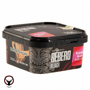 SEBERO Black с ароматом Баблгам (Bubble gum), 200 гр.