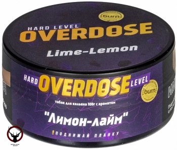 Overdose с ароматом Лайм, лимон (Lime-Lemon), 100гр.