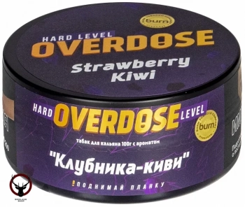 Overdose с ароматом Клубника, киви (Strawberry Kiwi), 100гр.