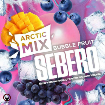 SEBERO Arctic Mix Бабл Фрут Баблгам,Виноград,Голубика,Манго,Арктик (Mix Bubble Fruit),25 гр.