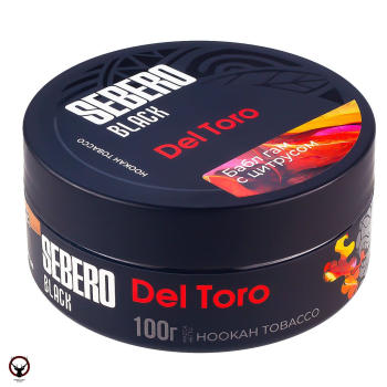 Табак Sebero Black - Бабл гам с цитрусом (Del Toro) 100 гр.