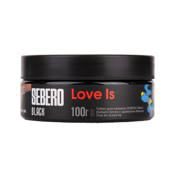 SEBERO Black с ароматом Жвачка «Лав Из» (Love Is), 100 гр.