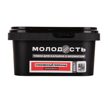 Табак Молодость - Первая Драка (Клюква, Малина) 200 гр.