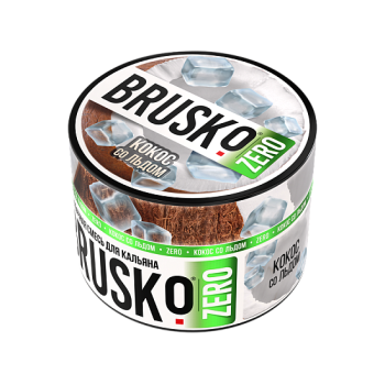 Бестабачная безникотиновая смесь для кальяна BRUSKO, 50 г, Кокос со льдом МРК