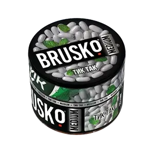 Бестабачная безникотиновая смесь для кальяна BRUSKO, 50 г, Тик Так МРК