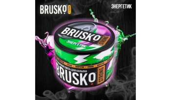 Бестабачная безникотиновая смесь для кальяна BRUSKO, 50 г, Энергетик МРК