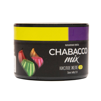 Chabacco Mix Medium с ароматом Кислое желе 2.0 (Sour jelly 2.0), 40гр.