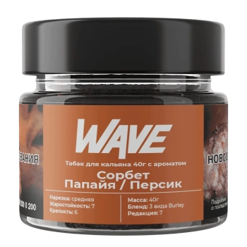 Табак Wave - Сорбет из папайи и персика 40 гр.