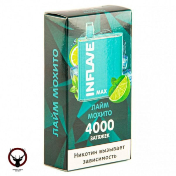 INFLAVE MAX Лайм-Мохито (4000 затяжек) МРК