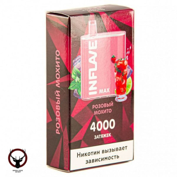 INFLAVE MAX Розовый мохито (4000 затяжек) МРК