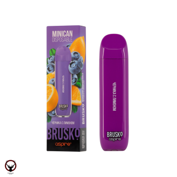 BRUSKO Minican Черника с лимоном (1500 затяжек) МРК