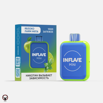 INFLAVE MINI Яблоко лайм мята (1000 затяжек) МРК