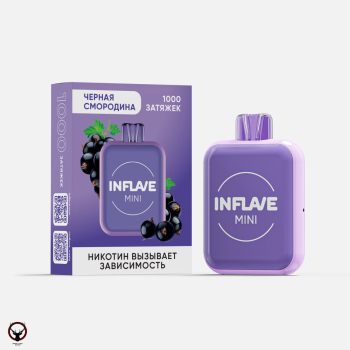 INFLAVE MINI Чёрная смородина (1000 затяжек) МРК