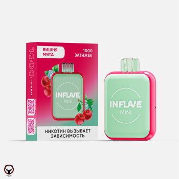 INFLAVE MINI Вишня мята (1000 затяжек) МРК