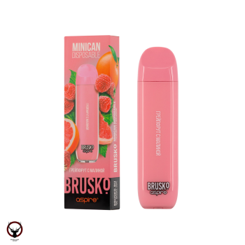 BRUSKO Minican Грейпфрут с малиной (1500 затяжек) МРК