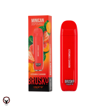 BRUSKO Minican Клубника с бананом (1500 затяжек) МРК