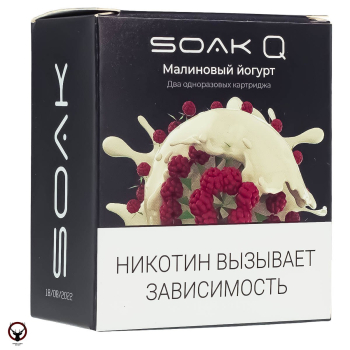 Картридж SOAK Q Малиновый йогурт (2шт) МРК