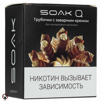SOAK Q Трубочки с заварным кремом 3000 затяжек МРК