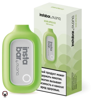 PLONQ INSTABAR Яблочный фреш (5000 затяжек) 20 мг МРК