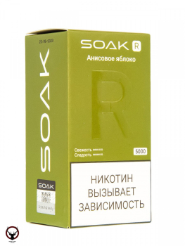 SOAK R Анисовое яблоко 5000 затяжек МРК