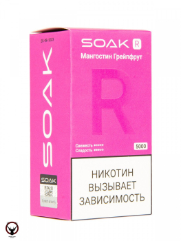 SOAK R Мангостин грейпфрут 5000 затяжек МРК