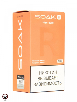 SOAK R Нектарин 5000 затяжек МРК